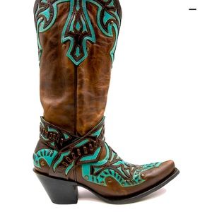 Black Star San Angelo Snip Toe Cowboy Boots - Size 10 NWOT